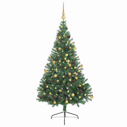 Kunstmatig Voorverlicht Kerstboom met 300 LED Groen 210 cm PVC