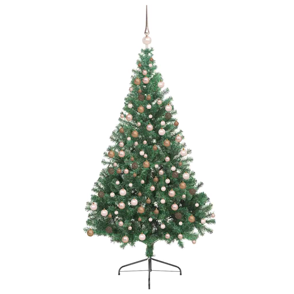 Kunstmatig Voorverlicht Kerstboom met 300 LED Groen 210 cm PVC