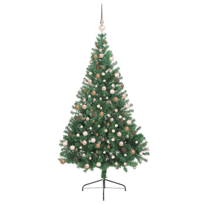 Kunstmatig Voorverlicht Kerstboom met 300 LED Groen 210 cm PVC