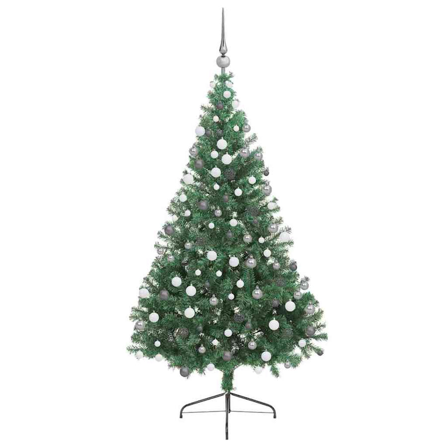 Kunstmatig Voorverlicht Kerstboom met 300 LED Groen 210 cm PVC