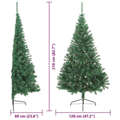 Kunstmatig Voorverlicht Kerstboom met 300 LED Groen 210 cm PVC