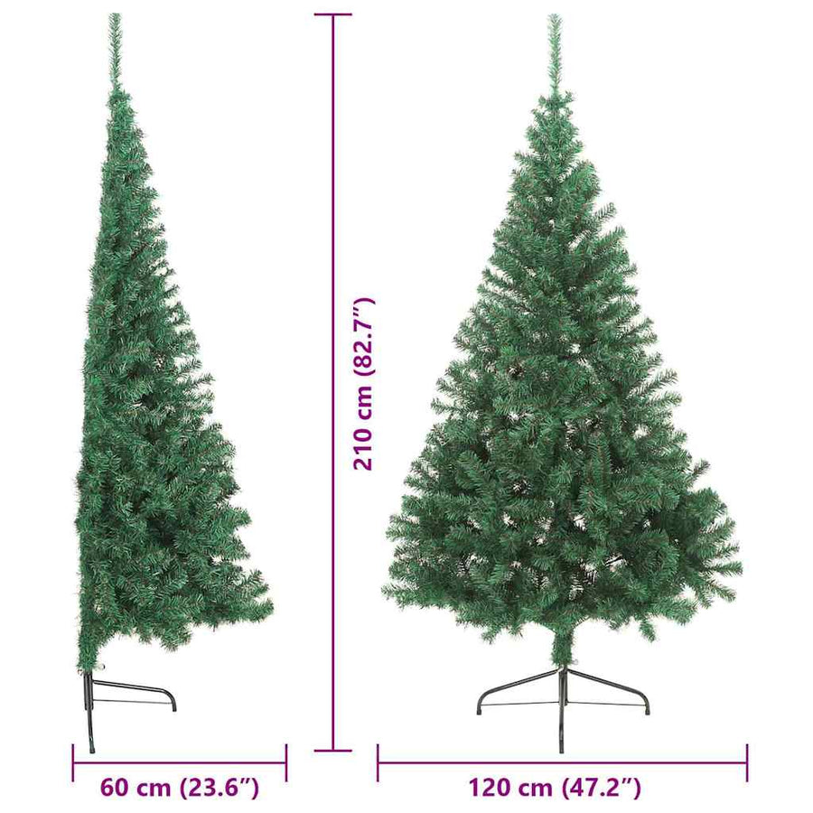 Kunstmatig Voorverlicht Kerstboom met 300 LED Groen 210 cm PVC