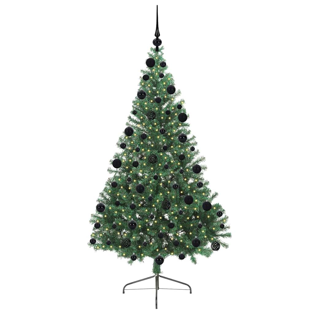Kunstmatig Voorverlicht Kerstboom met 300 LED Groen 210 cm PVC