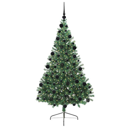 Kunstmatig Voorverlicht Kerstboom met 300 LED Groen 210 cm PVC