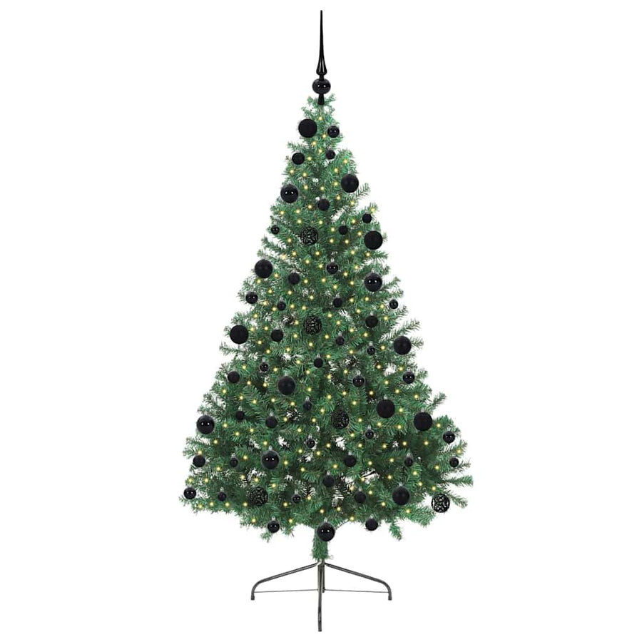 Kunstmatig Voorverlicht Kerstboom met 300 LED Groen 210 cm PVC