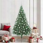 Artificial Pre-Lit Christmas Tree with 300 LED Green 210 cm PVC