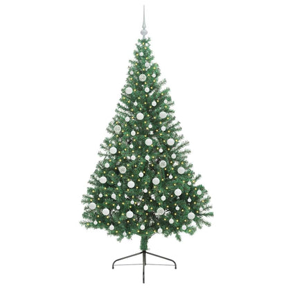Kunstmatig Voorverlicht Kerstboom met 300 LED Groen 210 cm PVC