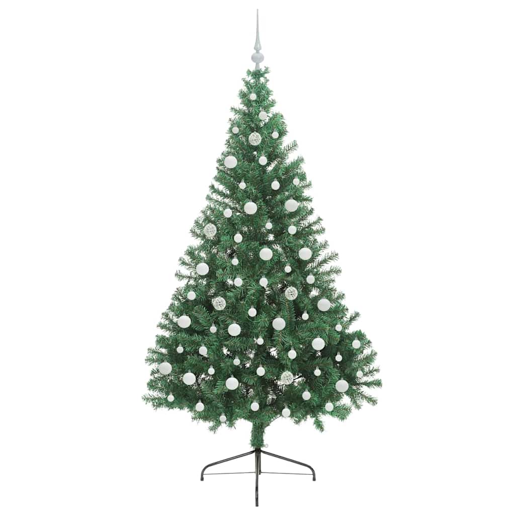 Kunstmatig Voorverlicht Kerstboom met 300 LED Groen 210 cm PVC