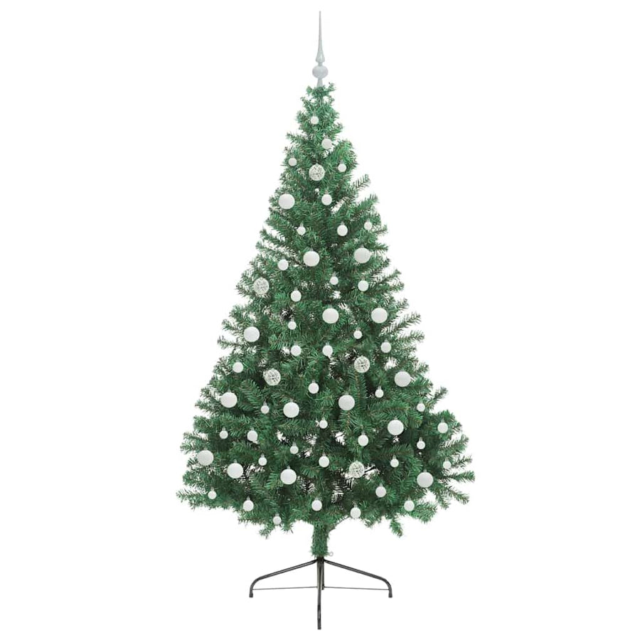 Kunstmatig Voorverlicht Kerstboom met 300 LED Groen 210 cm PVC