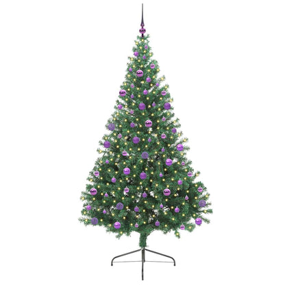 Kunstmatig Voorverlicht Kerstboom met 300 LED Groen 210 cm PVC