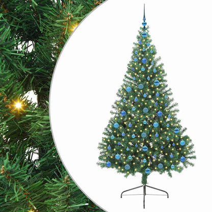 Kunstmatig Voorverlicht Kerstboom met 300 LED Groen 210 cm PVC