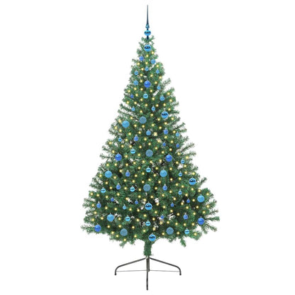 Kunstmatig Voorverlicht Kerstboom met 300 LED Groen 210 cm PVC