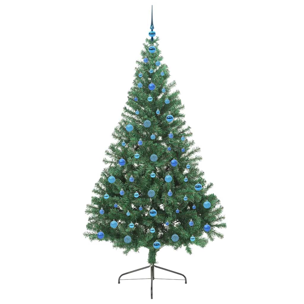 Kunstmatig Voorverlicht Kerstboom met 300 LED Groen 210 cm PVC