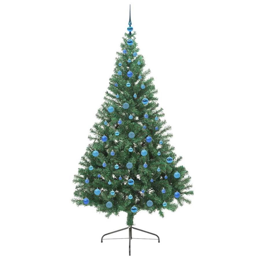 Kunstmatig Voorverlicht Kerstboom met 300 LED Groen 210 cm PVC