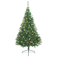 Kunst Kerstboom met verlichting met 300 LED's Groen 240 cm PVC
