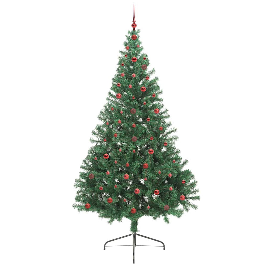 Kunstmatig Voorverlicht Kerstboom met 300 LED Groen 240 cm PVC