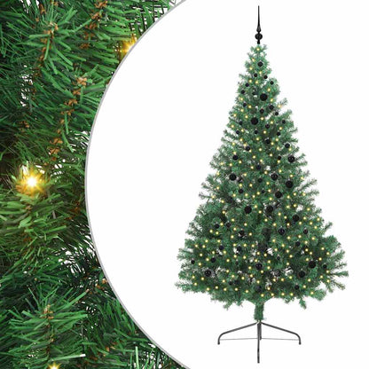 Kunstmatig Voorverlicht Kerstboom met 300 LED Groen 240 cm PVC