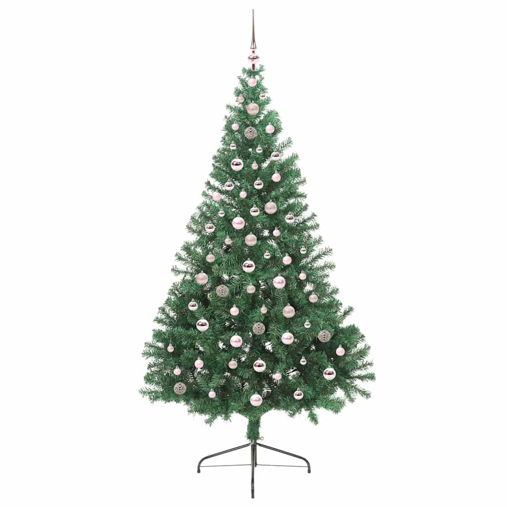 Kunstmatig Voorverlicht Kerstboom met 300 LED Groen 240 cm PVC