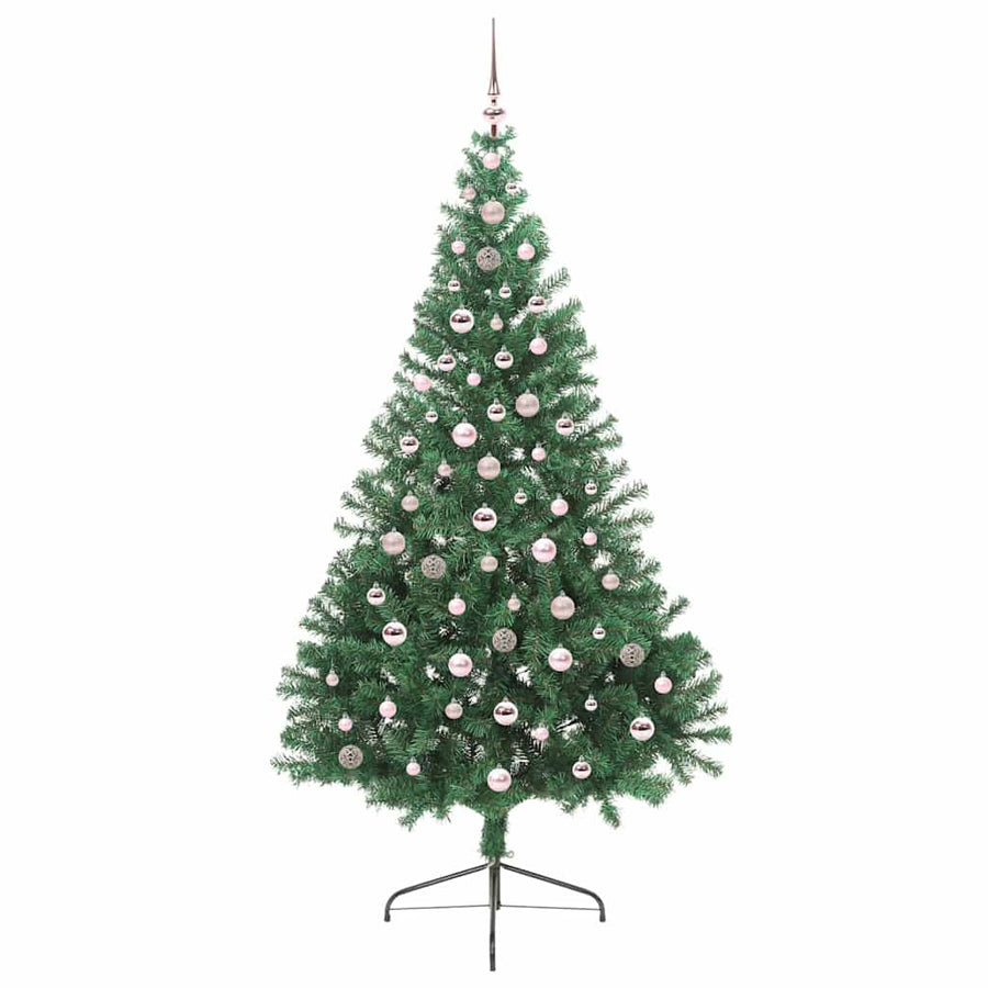 Kunstmatig Voorverlicht Kerstboom met 300 LED Groen 240 cm PVC