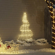 LED Kerstboom 182 cm metaal warmwit
