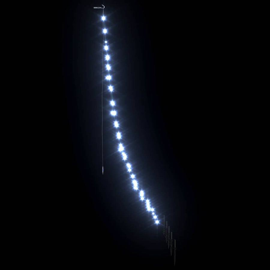 LED Kerstboom met 112 LED met grondpennen Koudwit 511 cm Metaal