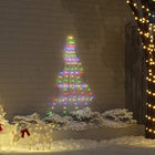 LED Kerstboom 182 cm metaal multikleur