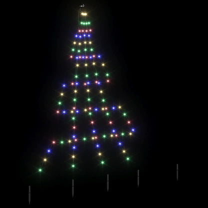 LED Kerstboom met 112 LED Multikleur 511 cm Metaal