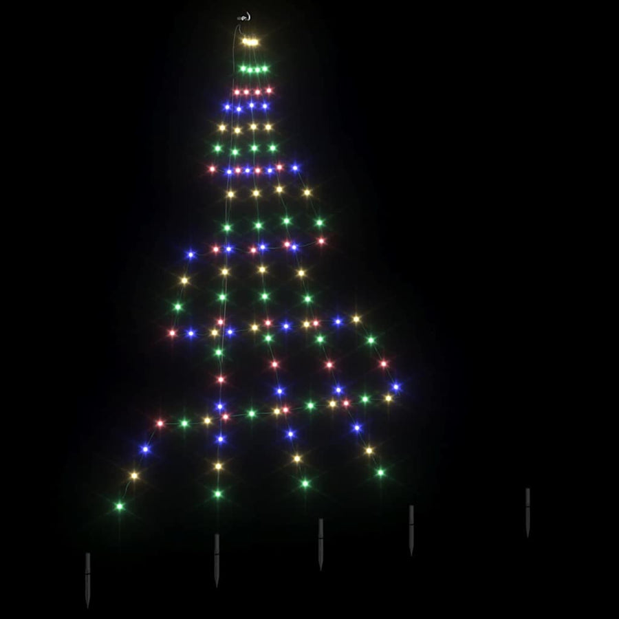 LED Kerstboom met 112 LED Multikleur 511 cm Metaal