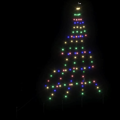 LED Kerstboom met 112 LED Multikleur 511 cm Metaal