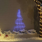 LED kerstboom 182 cm blauw metaal