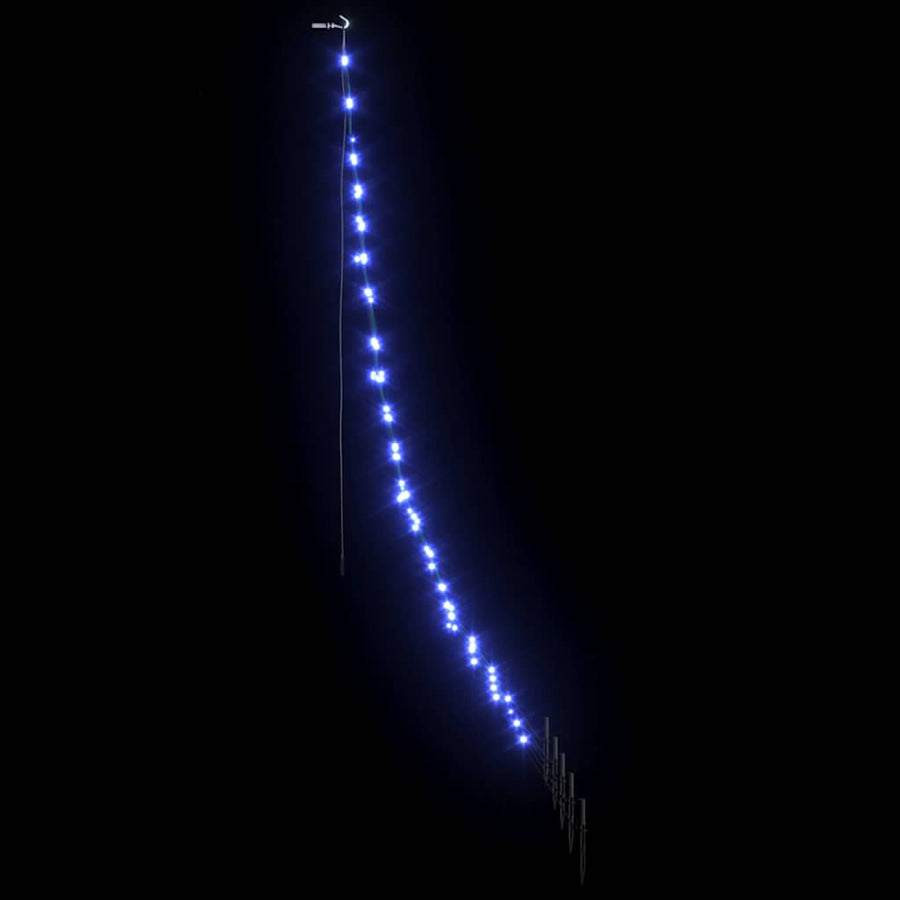 LED Kerstboom met 112 LED met grondpennen Blauw 511 cm Metaal