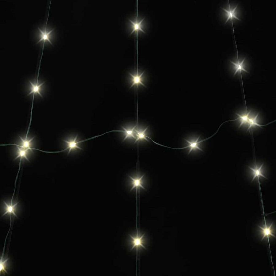 LED Kerstboom met 168 LED met grondpennen Warmwit 511 cm Metaal