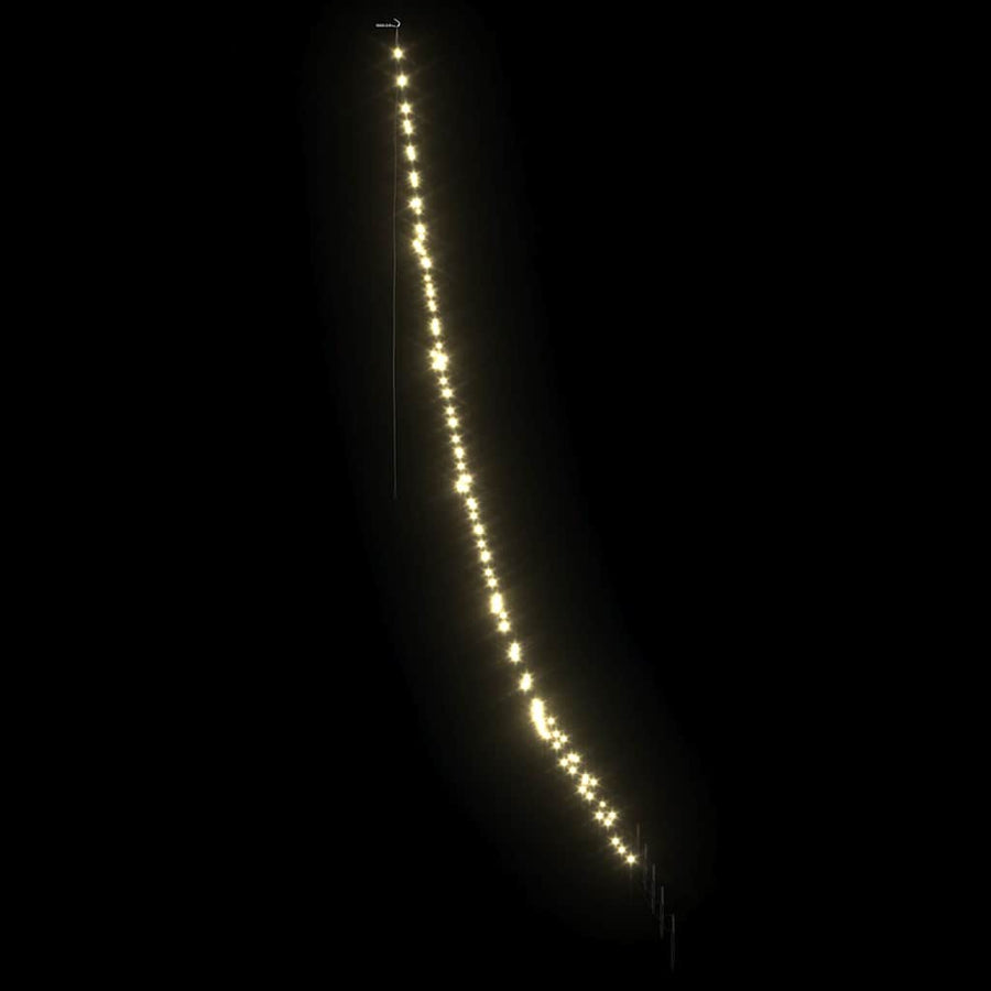LED Kerstboom met 168 LED met grondpennen Warmwit 511 cm Metaal