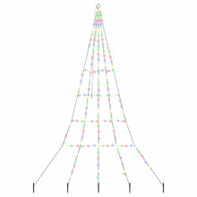 LED Kerstboom met 168 LED Multikleur 511 cm Metaal