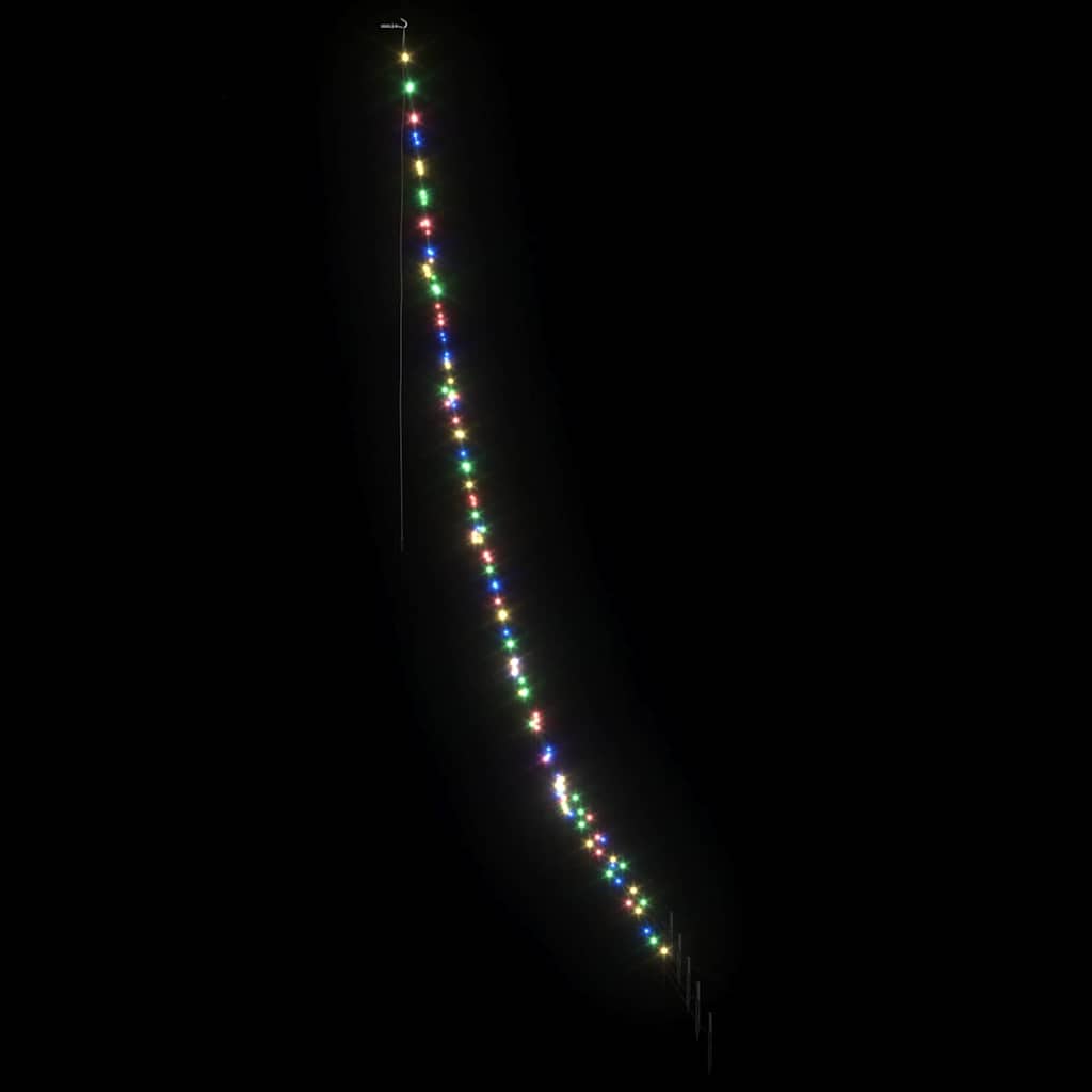 LED Kerstboom met 168 LED Multikleur 511 cm Metaal