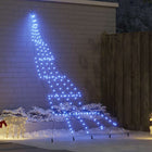 LED kerstboom blauw 306 cm met grondspiesjes