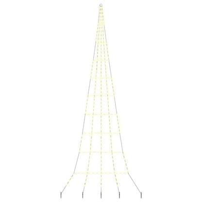 LED Kerstboom met 276 LED met grondpennen Warmwit 511 cm Metaal