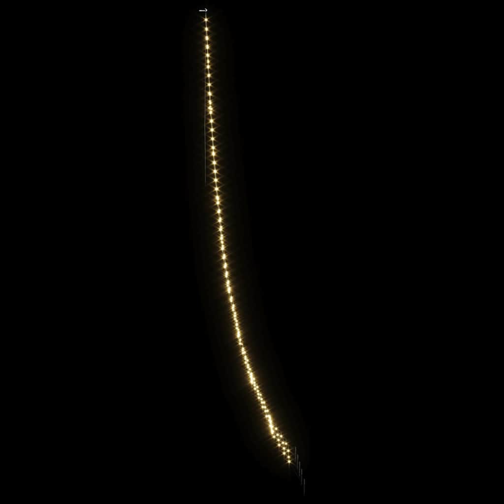 LED Kerstboom met 276 LED met grondpennen Warmwit 511 cm Metaal
