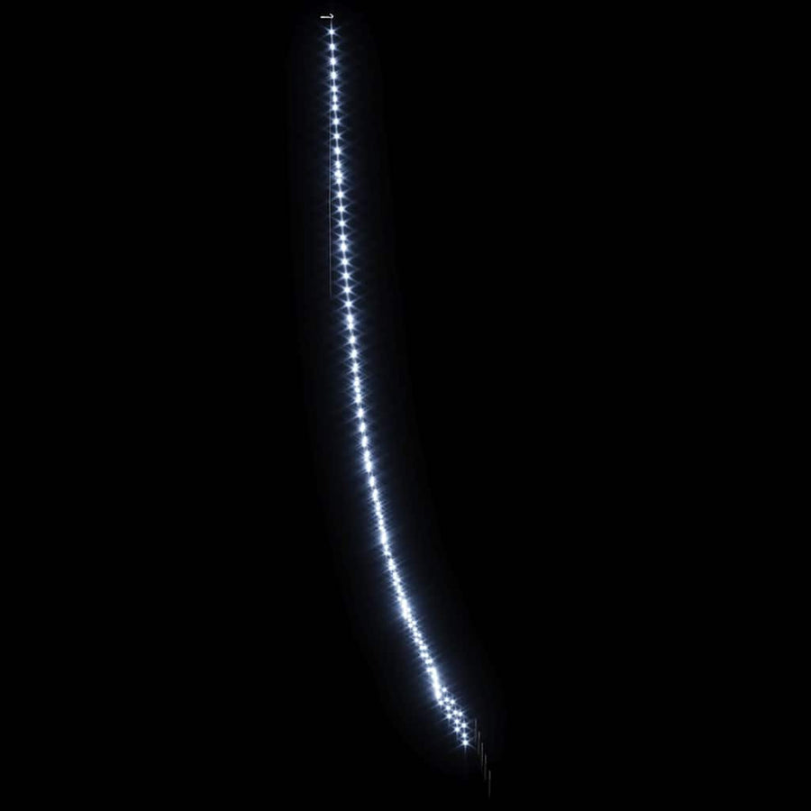 LED Kerstboom met 276 LED met grondpennen Koudwit 511 cm Metaal