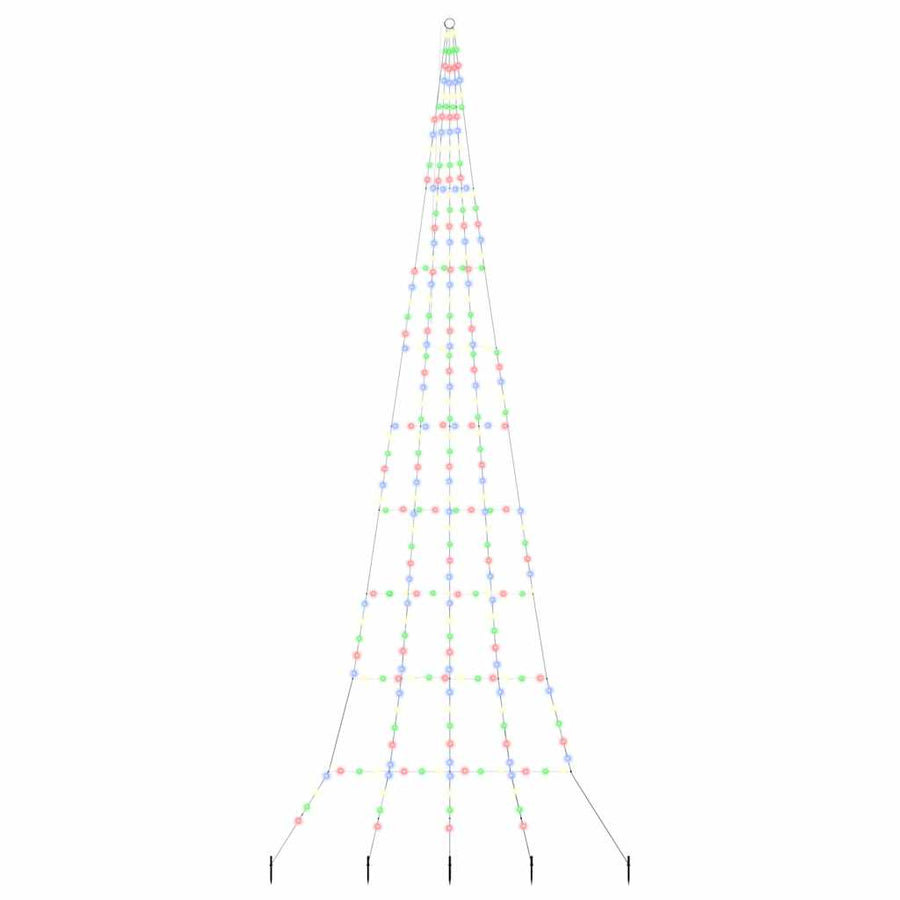 LED Kerstboom met 276 LED Multikleur 511 cm Metaal