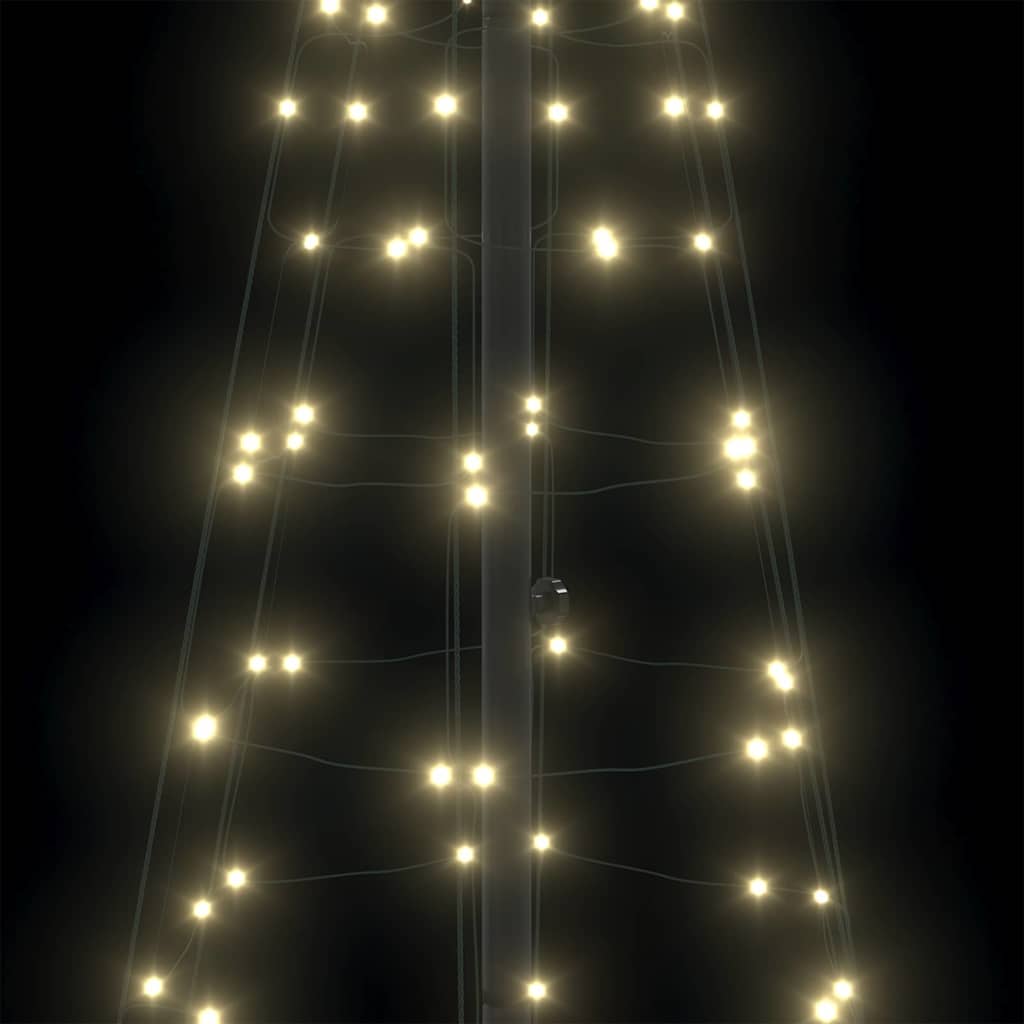 LED Kerstboom met 390 LED met grondpennen Warmwit 250 cm IJzer