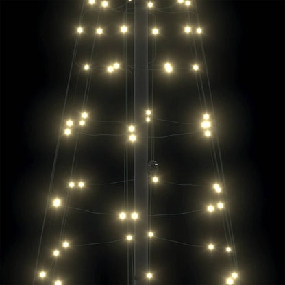 LED Kerstboom met 390 LED met grondpennen Warmwit 250 cm IJzer