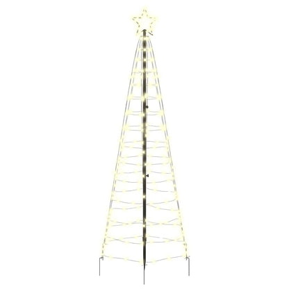 LED Kerstboom met 390 LED met grondpennen Warmwit 250 cm IJzer