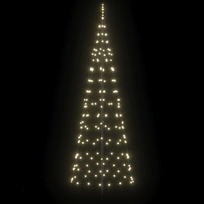 LED Kerstboom met 390 LED met grondpennen Warmwit 250 cm IJzer