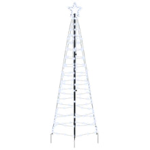 LED Kerstboom met 390 LED met grondpennen Koudwit 250 cm IJzer