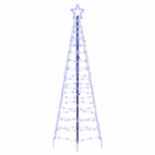 LED Kerstboom 250 cm blauw met grondspiesjes