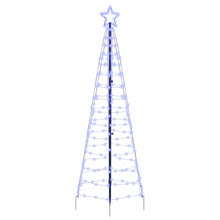 LED Kerstboom met 390 LED met grondpennen Blauw 250 cm IJzer