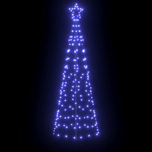 LED Kerstboom met 390 LED met grondpennen Blauw 250 cm IJzer