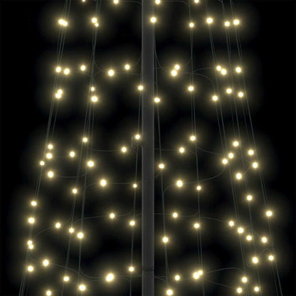 LED Kerstboom met 800 LED met grondpennen Warmwit 400 cm IJzer