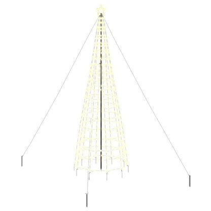 LED Kerstboom met 800 LED met grondpennen Warmwit 400 cm IJzer